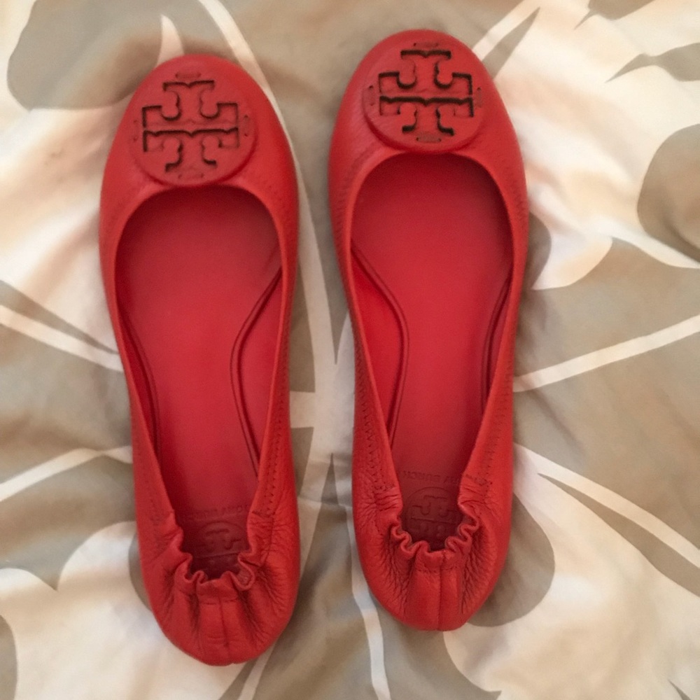 Red Tory Burch ballet flats
